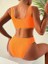 Dokulu Kumaş Çift Askılı Bikini Takım 2