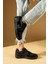 Bağcıklı Ortopedik Kaymaz Kırılmaz Taban Konforlu Kadın Sneakers 001-2100-SSIYAH 3