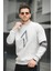 Estd Üç Iplik Şardonlu Kol Nakışlı Önü Baskılı Bisiklet Yaka Erkek Sweatshirt 3