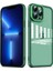 Apple iPhone 13 Pro Max Kılıf Kamera Korumalı Transparan Zore Post Kapak-Koyu Yeşil 1
