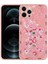 Apple iPhone 13 Pro Max Uyumlu Desenli Sert Silikon Zore Mumila Kapak-Pink Mouse 1