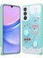 Galaxy A25 Kılıf Parlayan Sıvılı Simli Kabartma Figürlü Zore Cevze Kapak-Yeşil 1