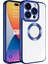 Apple iPhone 15 Pro Uyumlu Kamera Korumalı Logo Gösteren Zore Omega Kapak-Sierra Mavi 2