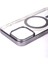 Apple iPhone 15 Pro Uyumlu Wireless Şarj Özellikli Sert Pc Zore Mat Riksos Magsafe Kapak-Lacivert 4