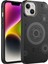 Apple iPhone 14 Plus Uyumlu Zore Wireless Şarj Özellikli Desenli Hot Kapak-Siyah 1