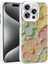Apple iPhone 15 Pro Max Kılıf Çiçek Desenli Parlak Taşlı Sert Silikon Zore Garden Kapak-Colorful 1