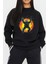 Astronot Uzay Baskılı Siyah Kadın Erkek Pamuklu Sweatshirt Cu19 1