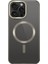 Apple iPhone 15 Pro Max Kılıf Mat Tasarımlı Magsafe Wireless Şarj Özellikli Zore Mat Setro Kapak-Siyah 3