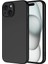 Apple iPhone 15 Plus Kılıf Zore Mara Laaakan Kapak-Siyah 1