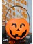 Cadılar Bayramı Şeker Kovası Büyük Boy Turuncu Kabak 18CM Halloween Şeker Kovası 2