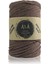 Pamuk Makrome Ipi 2mm Cotton Zincir Makrome Çanta Ipi Supla Ipi Koton Ip 250 Gram Kahve 2