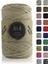 Pamuk Makrome Ipi 2mm Cotton Zincir Makrome Çanta Ipi Supla Ipi Koton Ip 250 Gram Koyu Bej 1