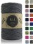 Pamuk Makrome Ipi 2mm Cotton Zincir Makrome Çanta Ipi Supla Ipi Koton Ip 250 Gram Antrasit 1