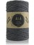 Pamuk Makrome Ipi 2mm Cotton Zincir Makrome Çanta Ipi Supla Ipi Koton Ip 250 Gram Antrasit 2