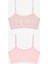 Kız Çocuk Pinky Leopard 2li Çok Renkli Crop Kısa Üst 1