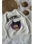 Kız Çocuk Kuromi Mor Kalp Baskılı Sweatshirt 1