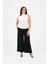 Kadın Büyük Beden Drape Detaylı Dik Yaka Bluz 1851-25 2