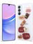 Galaxy A05S Kılıf Parlayan Simli Kabartma Figürlü Zore Cevze Kapak-Beyaz 1