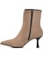 Ds-60 Bej Süet Deri Içi Polarlı Kadın Topuklu Bot 2