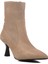 Ds-60 Bej Süet Deri Içi Polarlı Kadın Topuklu Bot 3