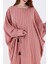 Manşetli Ip Püsküllü Viskon Çizgili Kimono | KMN35613 4