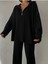 Kadın Triko Alt-Üst Takım Oversize Tasarım Günlük Stil 2 Parça 3
