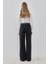 Siyah Wide Leg Relaxed Fit Jean 4