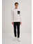 Erkek 3 Iplik Sweatshirt 5016 Ekru 1