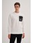 Erkek 3 Iplik Sweatshirt 5016 Ekru 2