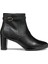 Kadın Siyah D Walk Pleasure Fermuarlı Kalın Topuklu Deri Bot D46TEA00043C9999 1
