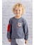 Erkek Çocuk Cep Detaylı Sweatshirt - Antrasit Melanj 1
