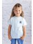 Kız Çocuk Nakış Detaylı Kısa Kollu T-Shirt - Mint 1