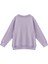 Kız Çocuk Çiçek Aksesuarlı Sweatshirt - Lila 5