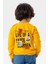 Erkek Bebek Sweatshirt Kaykaycı Baskılı 9 Ay-3 Yaş, Sarı 3