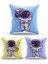 Çift Tarafı Baskılı Cute Astronaut Desenli 3'lü Kombin Süet Kırlent Kılıfı 1