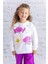 Kız Çocuk Baskılı Sweatshirt - Ekru 2