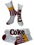 Coke And Pop Corn Kombinasyonlu Corap Seti 1