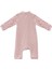 Kız Bebek Tavşan Nakışlı Kolları Garnili Tulum - Pembe 3