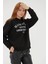 Kadın Sweatshirt Siyah 24K0844K1 2