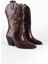 Sivri Burunlu Nakışlı Kadın Kovboy Çizme 1