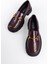 Trak Tabanlı Metal Tokalı Kadın Loafer 4