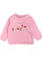 Örme Mantarlı Kız Bebek Sweatshirt 1