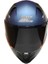 M-910 Mat Blue Güneş Vizörlü Motosiklet Kaskı (Siyah Camlı) 1
