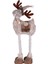 Yılbaşı Süsü Geyik Figürü Işıklı Teleskop Uzayan Bacaklı Gri 31X15X72 2