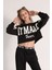 10-15 Yaş Kız Çocuk Crop Sweat ve Eşofman Altı 3'lü Takım 2