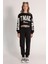 10-15 Yaş Kız Çocuk Crop Sweat ve Eşofman Altı 3'lü Takım 3