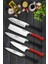 Colours 5 Parça Sürmene Şef Bıçağı Seti Profesyonel Santoku Suşi Nakiri Günlük Kullanım Çok Amaçlı Bıçak Seti 1
