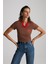 Arıanwen %100 Polyester Kadın Koyu Mor T-Shirt 5