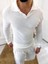 Kazak Slim Fit Polo Yaka Fitilli Yumuşak Dokulu Tüylenmez Sweatshirt 2