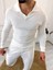 Kazak Slim Fit Polo Yaka Fitilli Yumuşak Dokulu Tüylenmez Sweatshirt 5